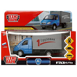 369113 Машина металл газ-3302 "газель"  12,7 см, двери, багаж, инерц, синий, кор. Технопарк в кор.2*