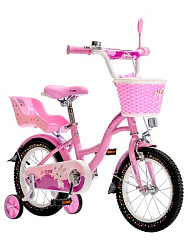 Велосипед двухколёсный ФАНТАЗИЯ. Розовый. Колёса 14 дюймов (арт. ВЛ-2815)
