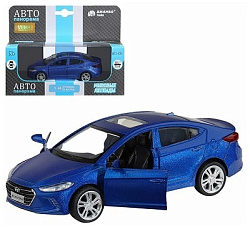 ТМ "Автопанорама" Машинка металлическая 1:40 HYUNDAI ELANTRA, синий, откр. двери, инерция, 17,5*12,5