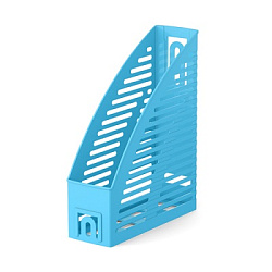 Лоток для бумаг вертикальный пластиковый 85мм " Erich Krause " Base, Pastel, голубой