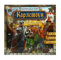 342101 Карлстоун. Настольная игра-ходилка квадрат. 40 карточек. 270*270*55мм. Умные игры в кор.20шт