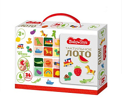 Лото "Тактильное" Baby Toys (36 деревянных фишек) арт.04813