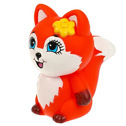 Игрушка пластизоль для ванны Лисичка 10 см. ЭНЧАНТИМАЛС в сетке КАПИТОШКА в кор.100шт