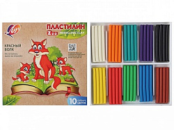 Пластилин " Луч " ZOO 10цв, 150гр картонная упаковка