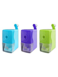 Точилка механическая " KWELT " 5,5*4,5*7см, ассорти (без возможности выбора дизайна), пластиковая уп