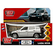 Машина металл LADA NIVA 12 см, двери, багаж, инерц, серебристый, кор. Технопарк в кор.2*36шт