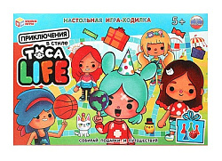 353198 Приключения в стиле Toca Life . Настольная игра-ходилка. 217х330х27мм. Умные игры в кор.20шт