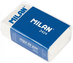 Ластик " Milan " каучуковый, белый, 39*23*13мм, для стирания графита