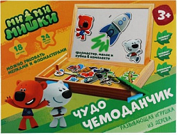 341660 Игрушка деревянная Ми-ми-мишки чудо-чемоданчик, коробка Буратино в кор.30шт