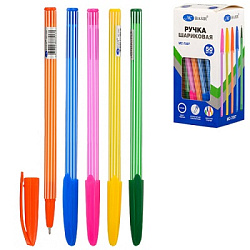 Ручка шариковая " Basir " синяя 0,7мм, толщина письма 0,35мм, чернила на масляной основе, цветной ко