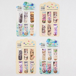 Закладка д/книг магн. 6шт КОТЫ арт.7143 (1/45/900наб)