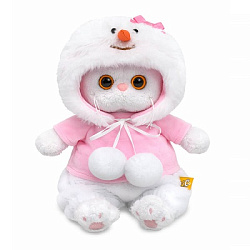 LB-158 Игрушка Кошечка Ли-Ли baby в костюмчике "Снеговик"