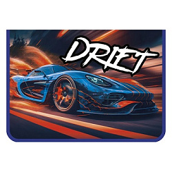 Папка для труда " Пчелка " А4 (325*230*25мм) ПТР-5 Синий болид, молния вокруг, печать на пластике