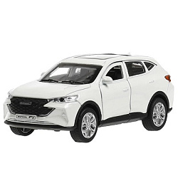 371217 Машина металл HAVAL "haval f7", длина 12 см, дв, багаж, инер, белый, в кор. Технопарк в кор.2