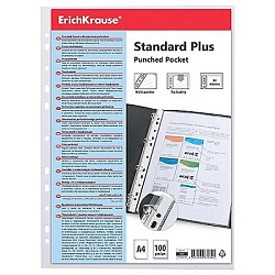 Файлы А4 " EK " Fizzy Clear 40мкм 10шт, прозрачные, апельсиновая корка