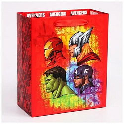Пакет ламинат вертикальный "MARVEL", Мстители, 23х27х11,5 см   4628761