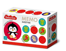 Игра настольная МЕМО "Животные" Baby Toys арт.04051