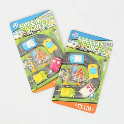 HY-03F         Машинки 4шт. на листе. Размер упаковки: 25х15см. Размер: 4,5х3,5х3см.