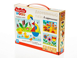 Пазл деревянный 32 эл Baby Toys арт.04097