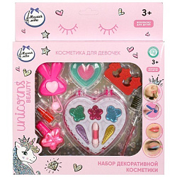 Косметика ДЛЯ ДЕВОЧЕК тени с блестками, помада, блеск, лак МИЛАЯ ЛЕДИ в кор.2*60шт