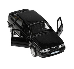 Машина металл LADA -2114 "SAMARA", 12 см, двери, багаж, инерц., черный, кор. Технопарк в кор.2*36шт