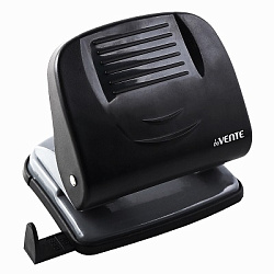 Дырокол на 30л " deVente " Stripe металл/пластик, встроенная линейка со шкалой, съемный поддон для к