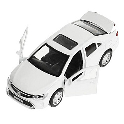 Машина металл TOYOTA CAMRY 12 см, двери, багаж, инерц. белый ,кор Технопарк в кор.2*36шт