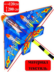 Воздушный змей "Авиация" размер 120*200см, пакет ( Арт. ИК-1179)