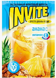 Растворимый напиток ИНВАЙТ Invite Ананас (Канди Клаб) (INV001) 9 гр*8 бл*24 шт