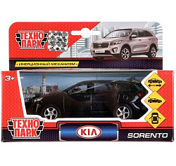 274795  Машина металл KIA Sorento Prime черный 12 см, откр.дв., багаж., инерц. Технопарк в кор.2*24ш