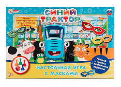 324784 Синий трактор. Настольная игра с масками. 217х330х27 мм.  Умные игры в кор.20шт