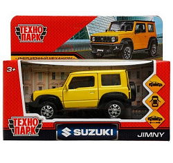 335447 Машина металл SUZUKI JIMNY 11,5 см, двери, багаж, инерц, желтый, кор. Технопарк в кор.2*36шт