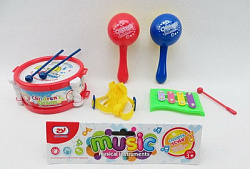 набор музыкальные инструменты барабан маракасы