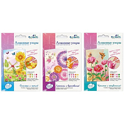 Алмазные узоры. Укрась и подари. открытка. в асс-те 3 дизайна. Арт. 05228