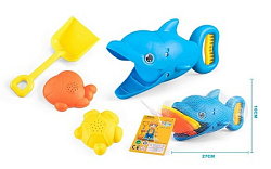 хваталка дельфин песочный набор с формочками