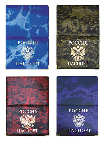 Обложка для паспорта ПВХ глянцевая