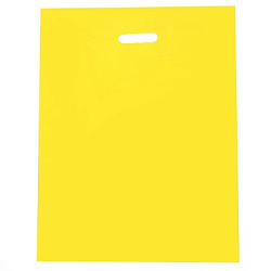 Пакет полиэтиленовый с вырубной ручкой, Желтый 40-50 См, 30 мкм 9044112