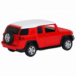 ТМ "Автопанорама" Машинка металл. 1:43 Toyota FJ Cruiser, красный, инерция, откр. двери, в/к 17,5*12