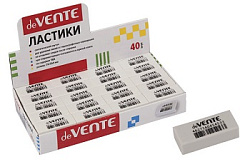 ЛАСТИК "DEVENTE. BOX" 31X13X9 ММ СИНТЕТИЧЕСКИЙ КАУЧУК, ПРЯМОУГОЛЬНЫЙ БЕЛЫЙ, DUST-FREE, ИНДИВИДУАЛЬН