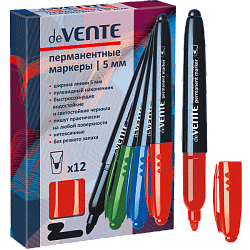 Маркер " deVente " красный 5мм пулевидный наконечник перманентный