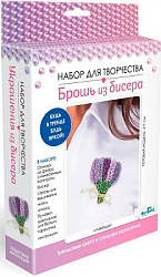 Набор для творчества. Брошь из бисера. Букет лаванды. Арт. 08267