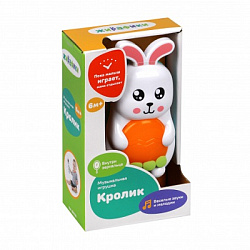 Игрушка э/ф "Кролик": мелодии/звуки, эл.пит. ААА*2  не вх. в компл.