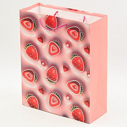 Пакет ФРУКТЫ 26*32*10см тисн.фольг. арт.3102M (1/12/480шт)