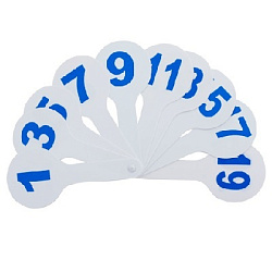 Грамматический веер " Пчелка " цифры до 20, упаковка с европодвесом