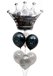 Букет из воздушных шаров «Маленький джентльмен», латекс, фольга, набор 7  шт.      9483512