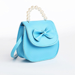 Сумка дет Бант, 12,5*6*12,5, отд на магните, дл ремешок, голубой   9879074