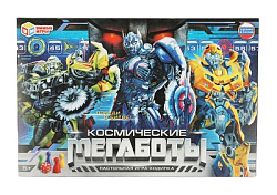 Космические мегаботы. Настольная игра-ходилка. 217х330х27 мм. Умные игры. в кор.20шт