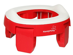 Дорожный горшок HandyPotty в фирменной сумке. Цвет коралловый.