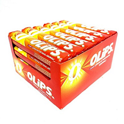 Карамель леденцовая OLIPS со вкусом Лимона и апельсина (K-8001-12) 28гр*12 бл*24 шт