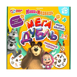 346808 Маша и медведь. Любимые герои. Мегадубль. 150х150х30 мм. Умные игры в кор.20шт